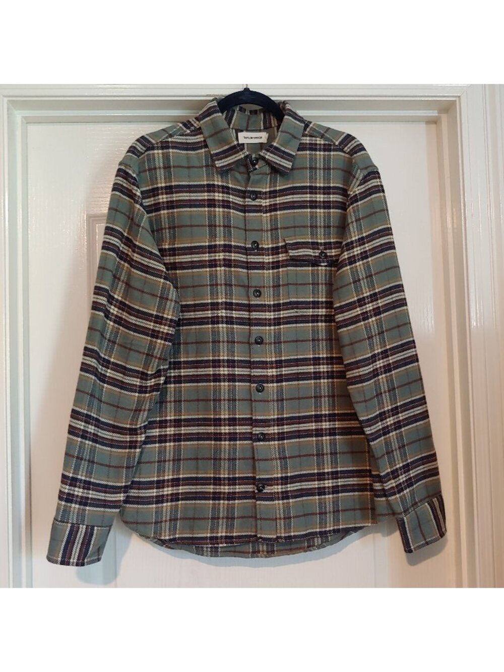 Taylor Stitch The Crater Shirt Heavy Brushed Flannel Plaid Workwear Rugged 44